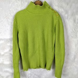 J Jill- Lime green sweater